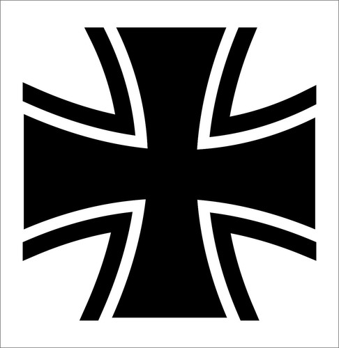 Iron cross vinyl stickers - vinyl,