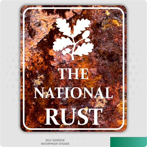 The national rust sticker - national,