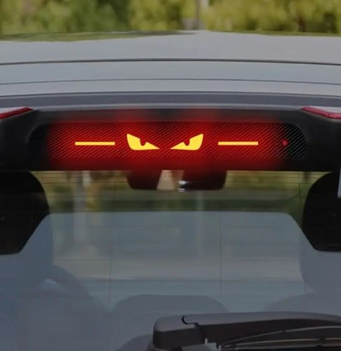 Demon eyes car brake light - eyes,