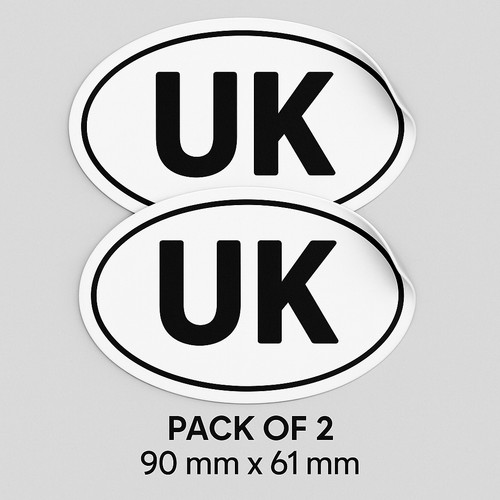 Oval vinyl stickers - 2, –