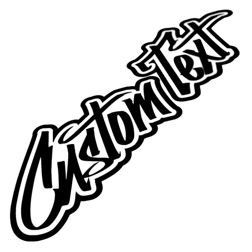 Custom vinyl sticker graffiti - sticker,