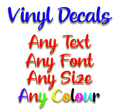 Personalised decal vinyl - decal,
