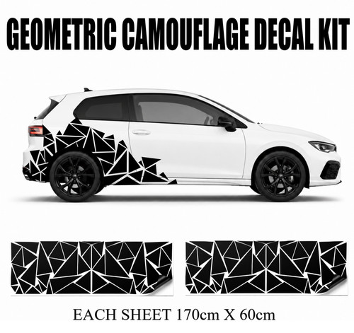 Geometric camouflage car - geometric,