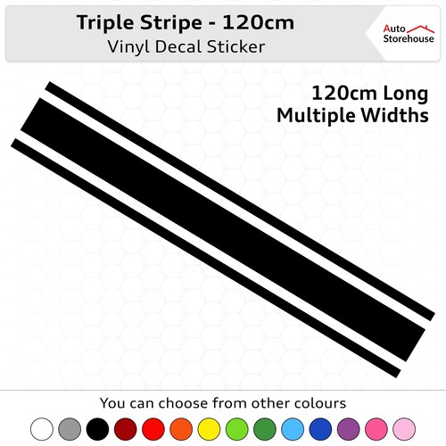 Triple racing stripe vinyl - triple,