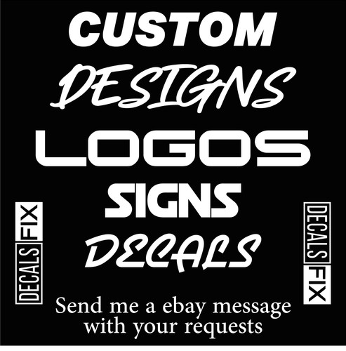 Custom vinyl decal design - custom, work