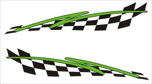 Flash chequered flag - 2x, vinyl