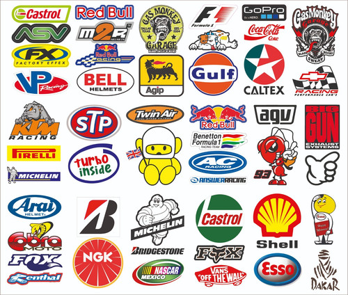Vinyl waterproof stickers - 12,