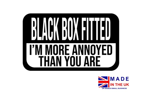 Black box fitted car - , sticker