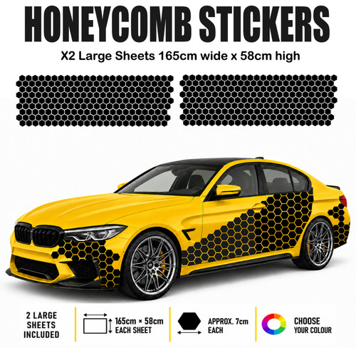 Honeycomb car decals stickers - car,