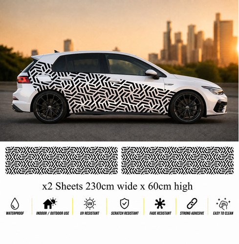 Car camouflage side decals - camouflage,