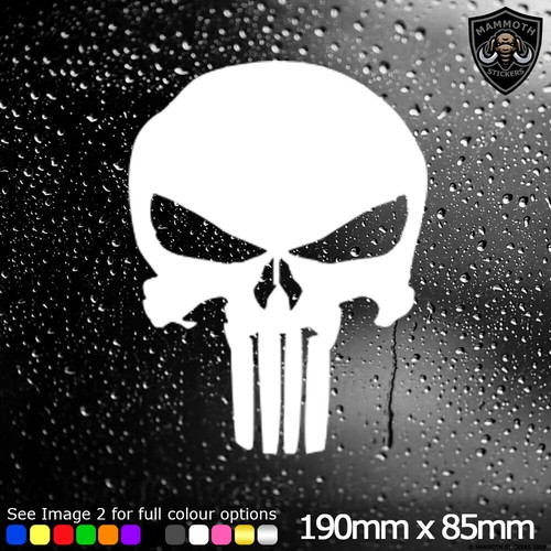 Punisher skull car decal - car,
