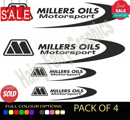 Miller oil vinyl sticker - x,