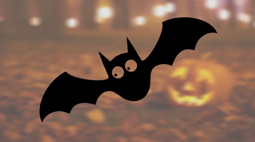 Bat halloween spooky window - halloween,