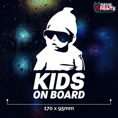 Kids board car vinyl - on,