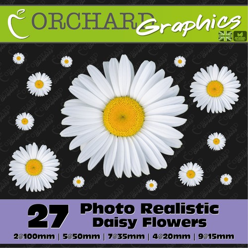 Daisy flower car stickers - daisy,