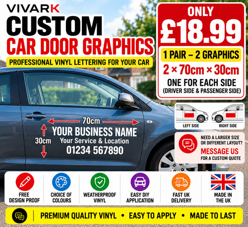 Custom car door graphics - car,