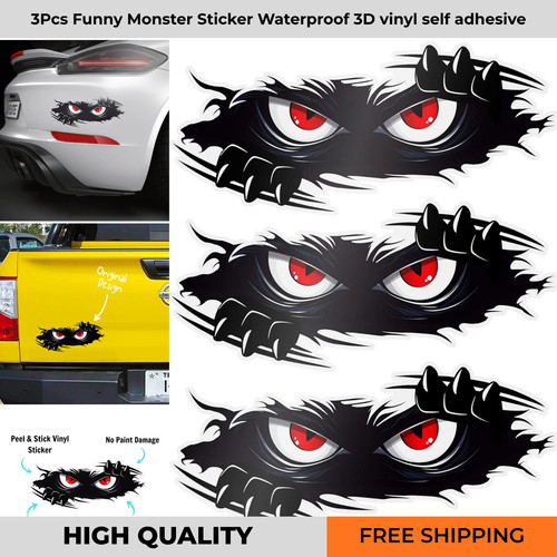 Funny peeking monster car - peeking,