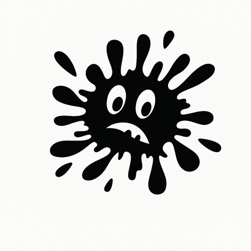 Funny bug splat car sticker - bug,