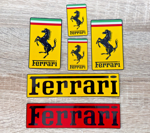 Ferrari logo sticker set - set, badge