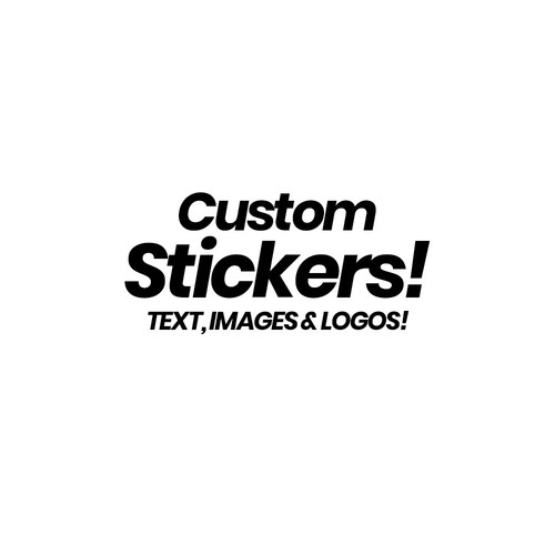 Custom text logo vinyl - custom,