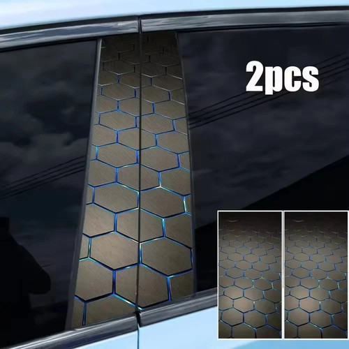 2pcs car pillar sticker - b,