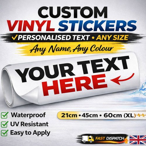 Personalised vinyl stickers - personalised,