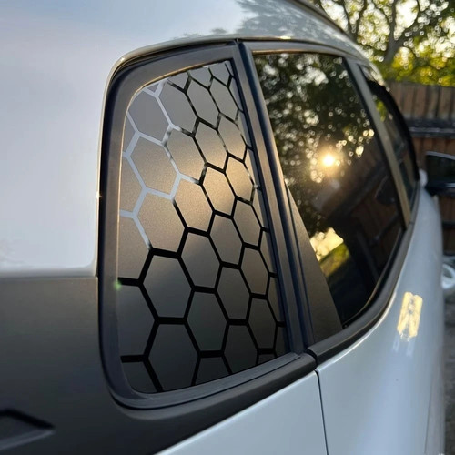 Car side window honeycomb - car,
