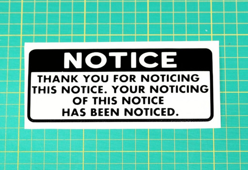 Funny notice car suv 4x4 - notice,
