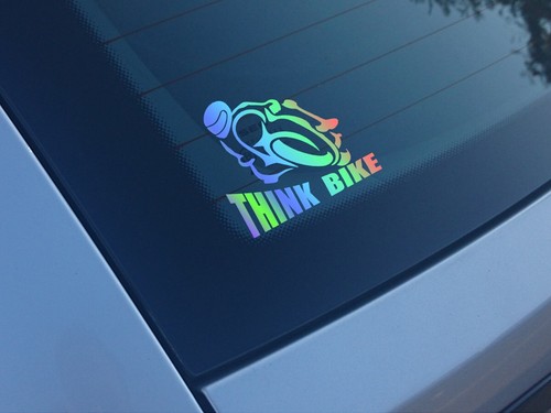 Think bike oil slick car - bike,